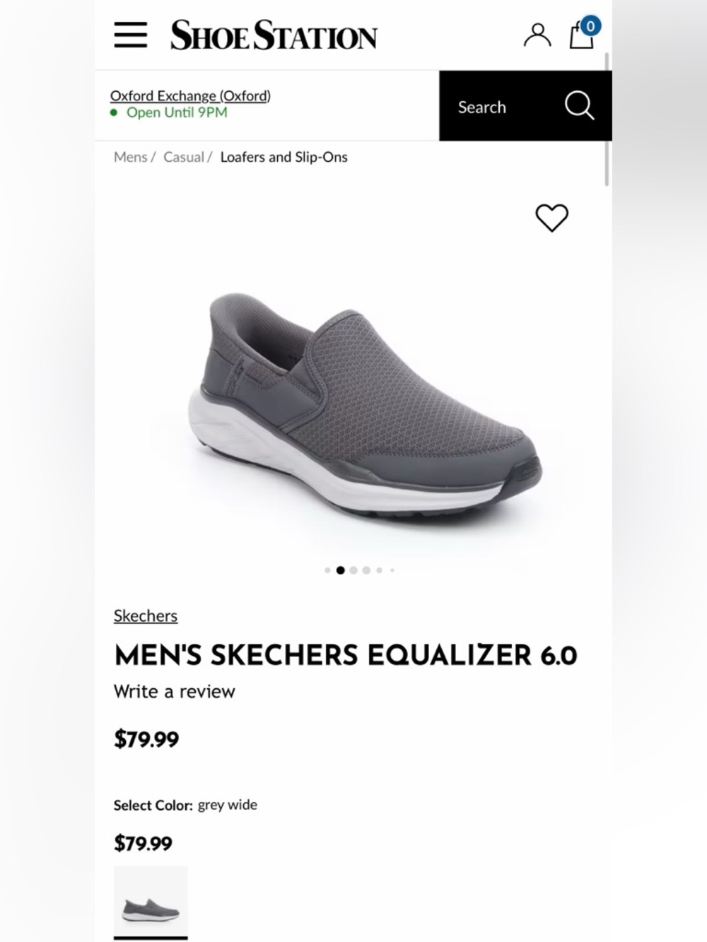 Skechers Men's Grey Slip-On Dual-Lite Casual Shoe - Picture 4 of 8